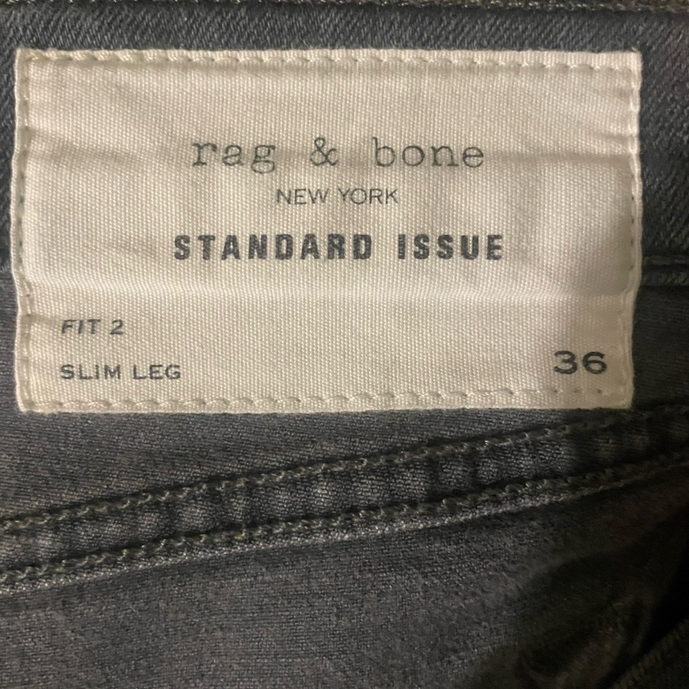Rag & Bone Standard Issue Gray Slim Leg Pants